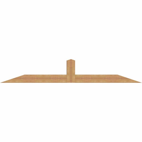 Ekena Millwork Portland Smooth Timber Gable Bracket, Western Red Cedar, 96"W x 16"H x 5 1/2"D x 5 1/2"F, 4/12 Pitch GBW096X16X0606POR00SWR - main
